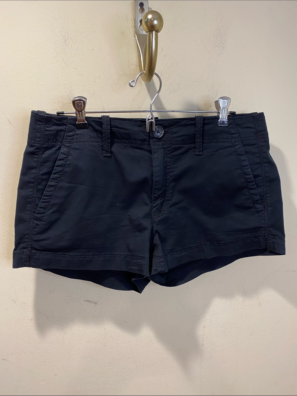American Eagle Outfitters Shortie Black  Cotton Shorts Sz 6
